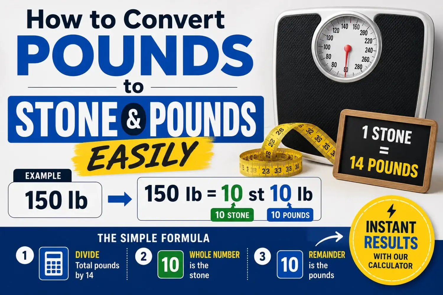 How to Convert Pounds to Stone